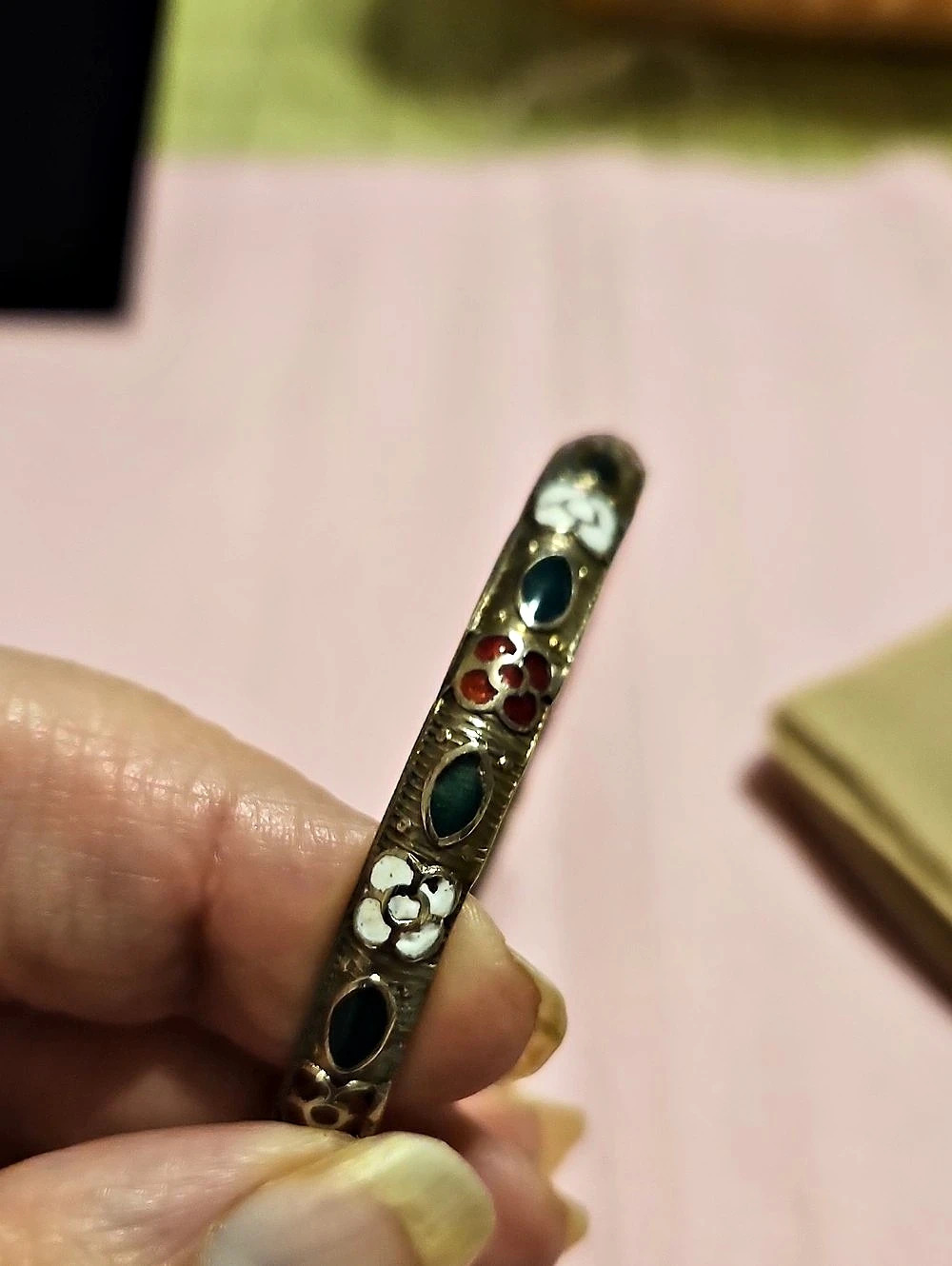 Vintage Cloisonne Enamel Bracelet